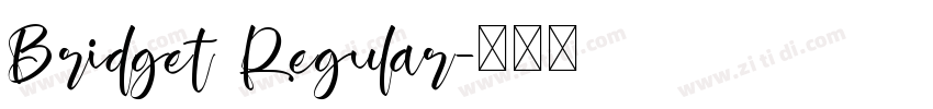 Bridget Regular字体转换